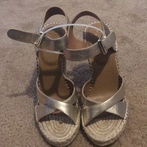 Gold Colored Joie Wedges